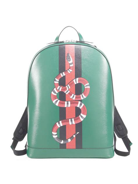 gucci backpack green snake|gucci sling backpack.